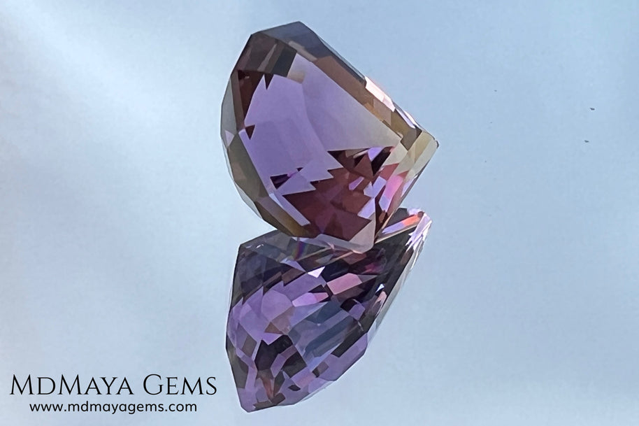 7.77 ct Fantasy Cut Ametrine – Natural Bicolor Quartz Gemstone