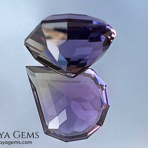7.77 ct Fantasy Cut Ametrine – Natural Bicolor Quartz Gemstone