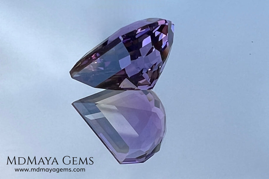 7.77 ct Fantasy Cut Ametrine – Natural Bicolor Quartz Gemstone
