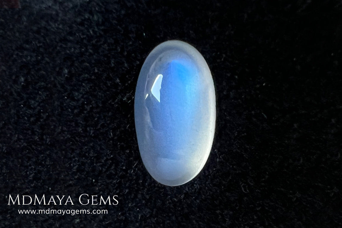 Blue Sheen Moonstone 3.03 ct – Natural Sri Lanka Oval Cabochon