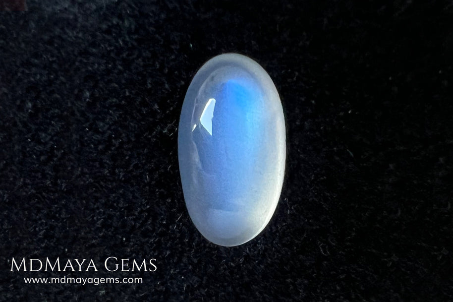 Blue Sheen Moonstone 3.03 ct – Natural Sri Lanka Oval Cabochon
