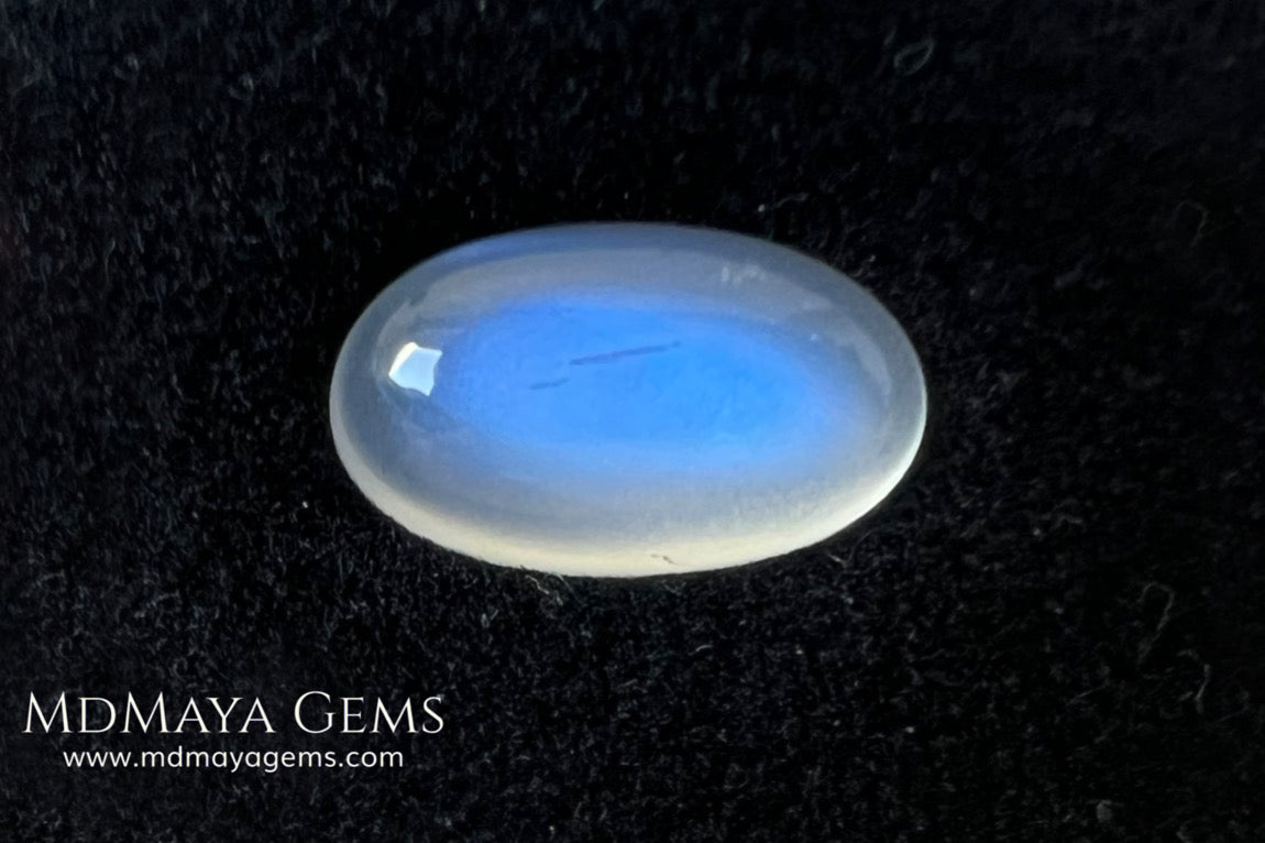 Blue Sheen Moonstone 3.03 ct – Natural Sri Lanka Oval Cabochon