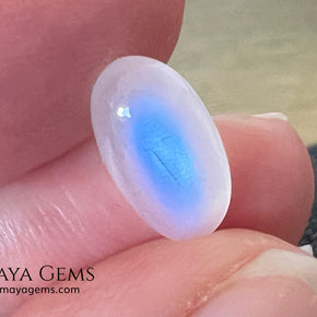 Blue Sheen Moonstone 3.03 ct – Natural Sri Lanka Oval Cabochon