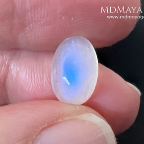4.40 Ct Natural Blue Sheen Moonstone Cabochon – Sri Lanka Oval Gem