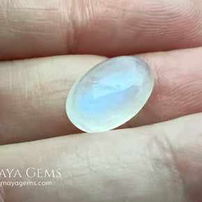 4.40 Ct Natural Blue Sheen Moonstone Cabochon – Sri Lanka Oval Gem