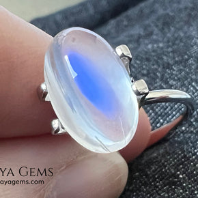 Blue Sheen Moonstone 5.32 ct – Natural Sri Lanka Oval Cabochon
