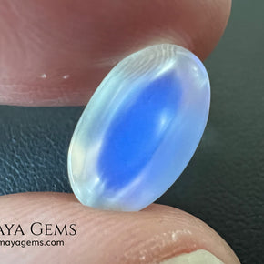Blue Sheen Moonstone 5.32 ct – Natural Sri Lanka Oval Cabochon