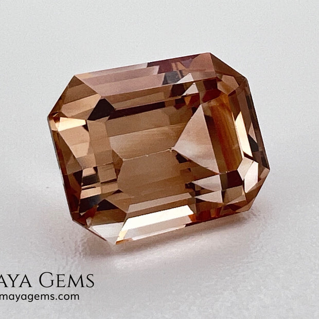 5.67 ct Yellowish Orange Topaz – Emerald Cut (Pakistan)