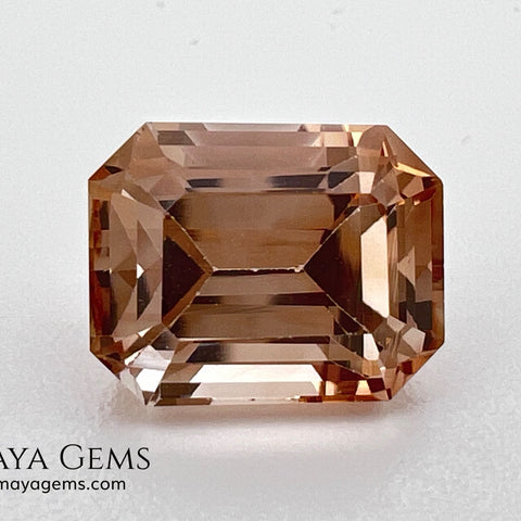 5.67 ct Yellowish Orange Topaz – Emerald Cut (Pakistan)