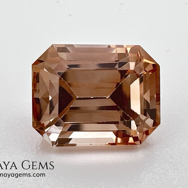 5.67 ct Yellowish Orange Topaz – Emerald Cut (Pakistan)