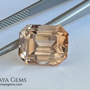 5.67 ct Yellowish Orange Topaz – Emerald Cut (Pakistan)