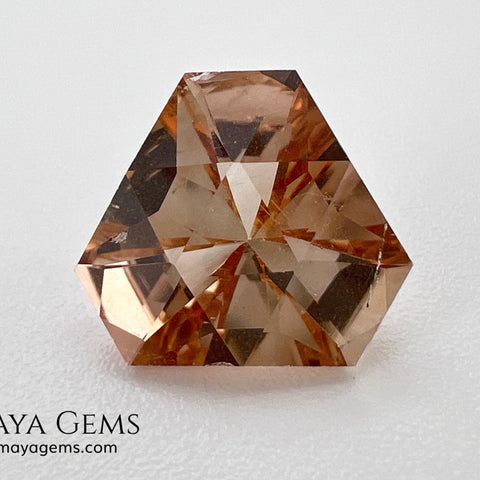 5.95 ct Yellowish Orange Topaz – Fancy Cushion Brilliant (Pakistan)