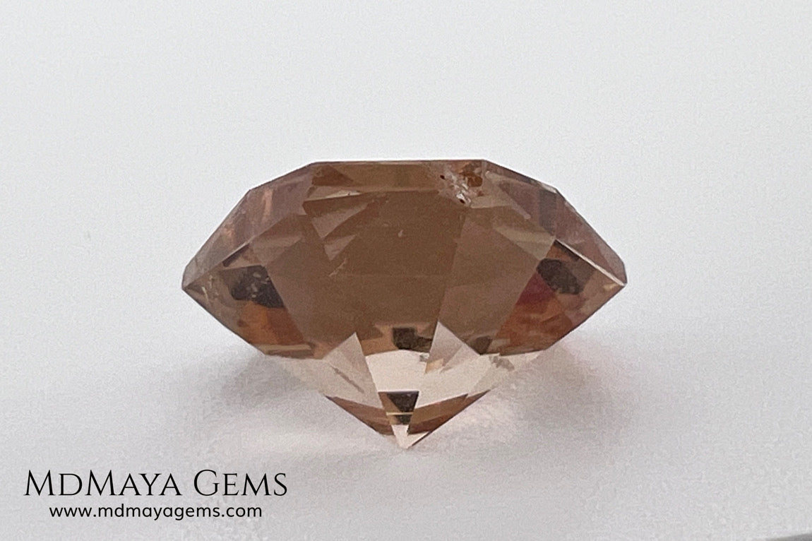 5.95 ct Yellowish Orange Topaz – Fancy Cushion Brilliant (Pakistan)