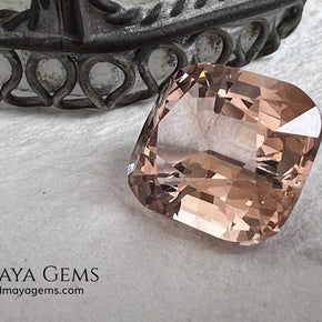 7.74 ct Yellowish Orange Topaz – Cushion Cut (Pakistan)