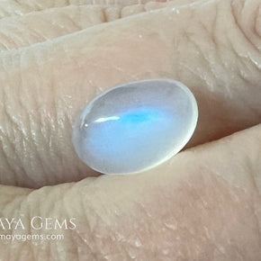 Natural Blue Sheen Moonstone 3.66 Ct Oval Cabochon – Sri Lanka