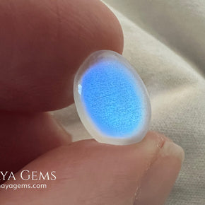 Natural Blue Sheen Moonstone 3.66 Ct Oval Cabochon – Sri Lanka