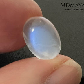 3.31 Ct Natural Blue Sheen Moonstone Cabochon – Sri Lanka Oval Gem
