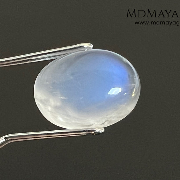 3.31 Ct Natural Blue Sheen Moonstone Cabochon – Sri Lanka Oval Gem