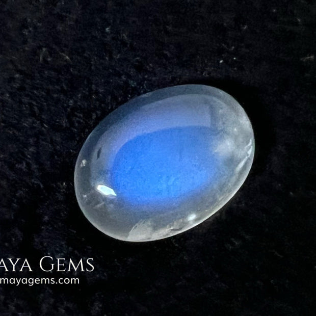 3.31 Ct Natural Blue Sheen Moonstone Cabochon – Sri Lanka Oval Gem