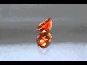 Orange Mandarin Spessartite Garnet. Oval cut. 0.84 ct.