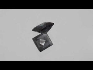 Greyish Blue Spinel Gemstone. Rectangle Cut. 1.30 ct.