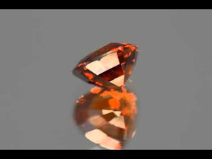 Vivid Orange Mandarin Spessartite Garnet. Pear cut. 4.26 ct.