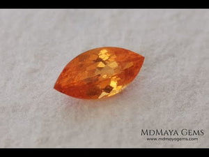 Supreme Fanta Unheated Spessartite Marquise Cut 1.66 ct.