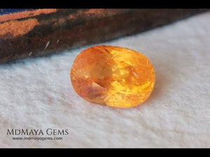 Fanta Unheated Spessartite Garnet. Oval Cut. 2.17 ct