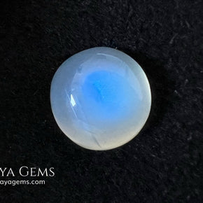 Natural Round Moonstone 4.10 Ct – Blue Sheen Cabochon from Sri Lanka
