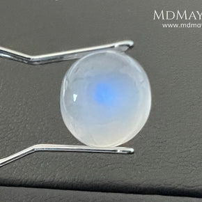 Natural Round Moonstone 4.10 Ct – Blue Sheen Cabochon from Sri Lanka
