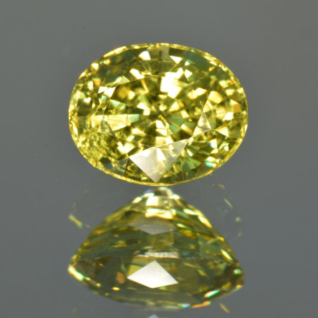 Crown Yellow Mali Garnet Oval Cut 1'38 ct 