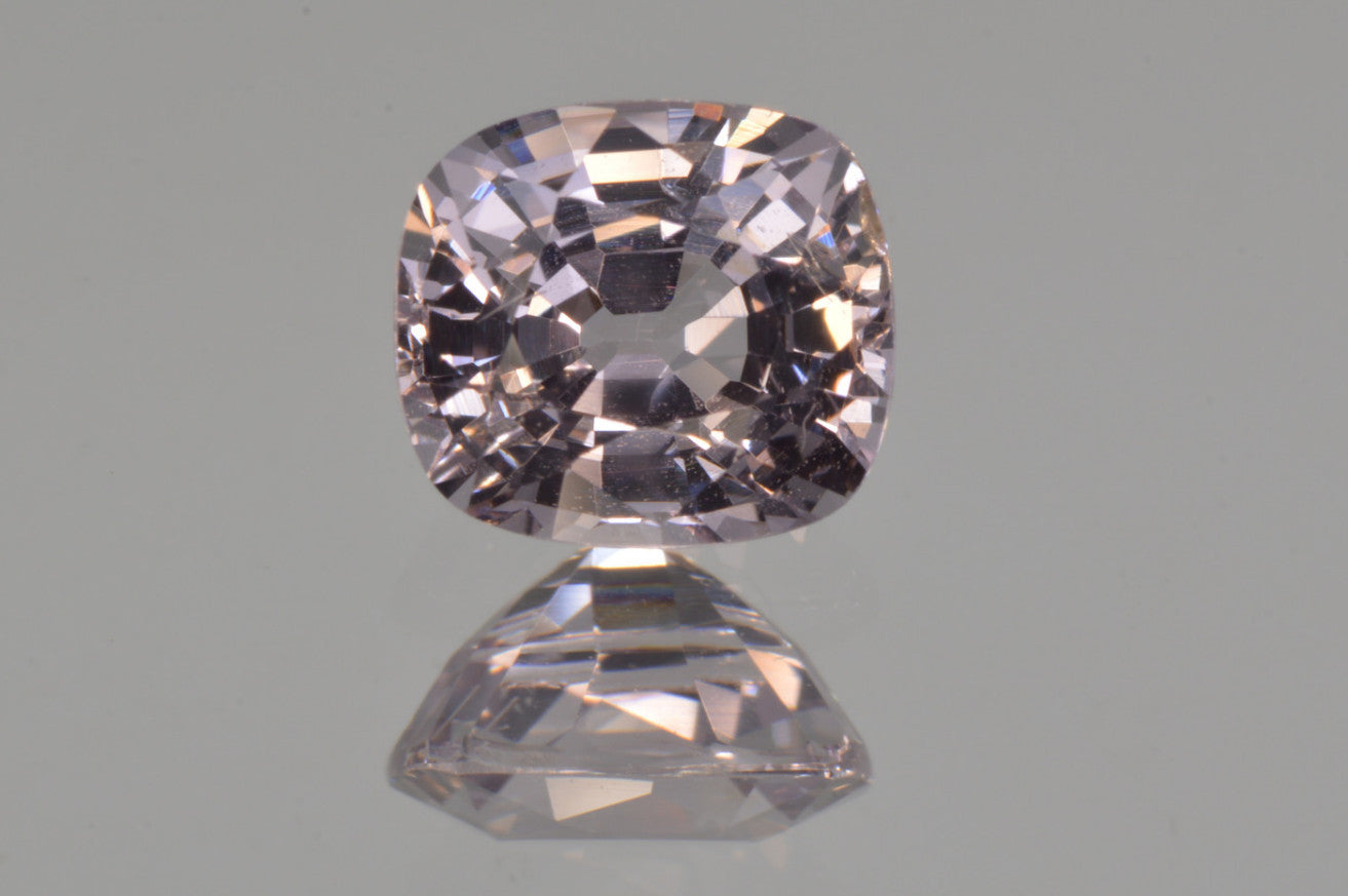 Metallic Light Purple Spinel. Cushion Cut. MdMaya Gems
