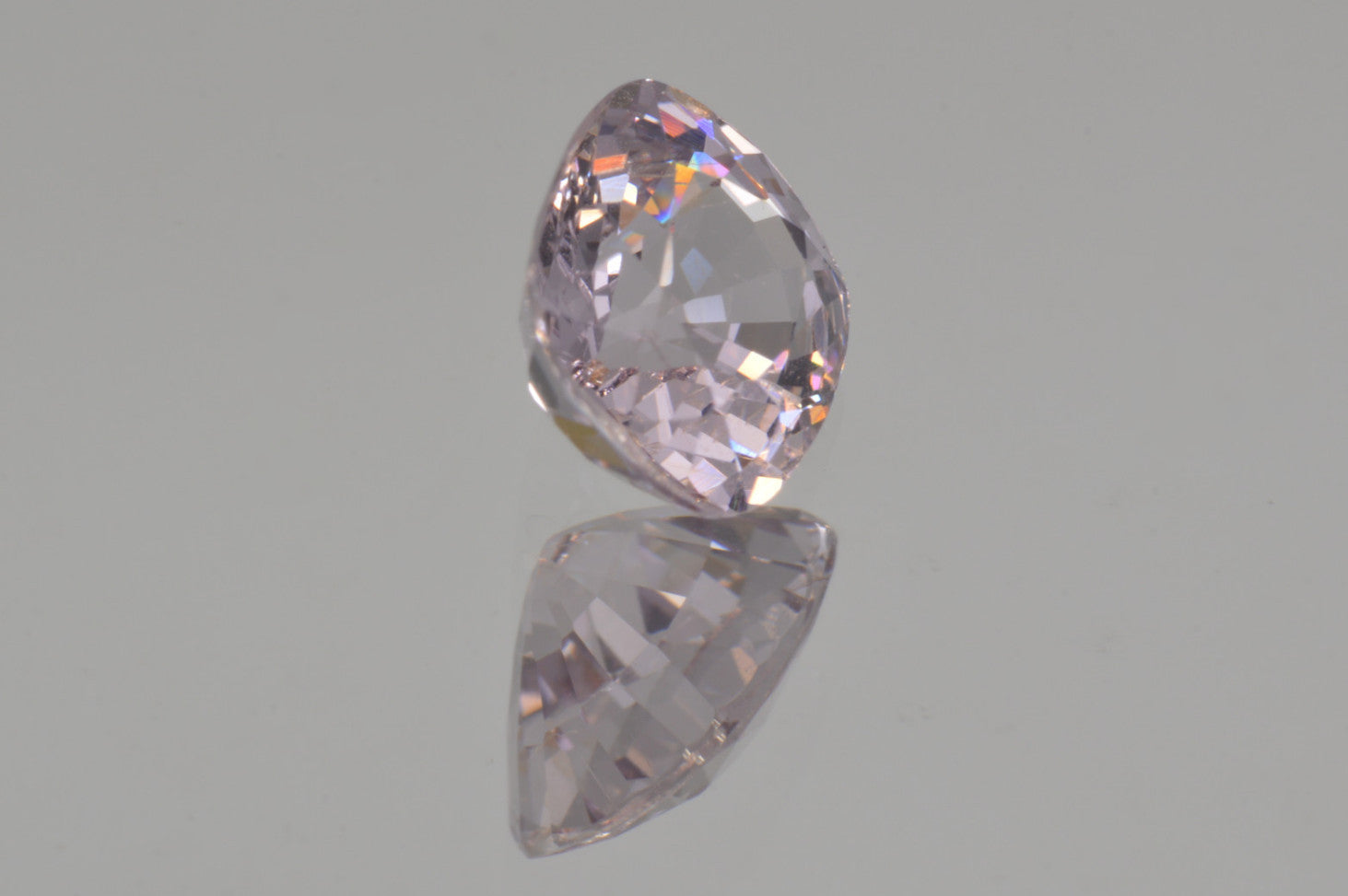 Metallic Light Purple Spinel. Cushion Cut. MdMaya Gems