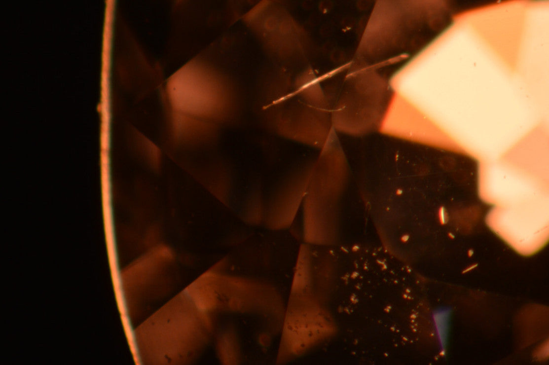 Inclusion in Purple Spinel. Cushion Cut. MdMaya Gems