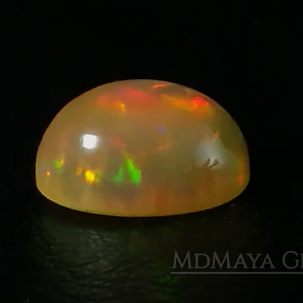 This Welo Opal 1.66  ct shows an interesting honeycomb pattern by one side