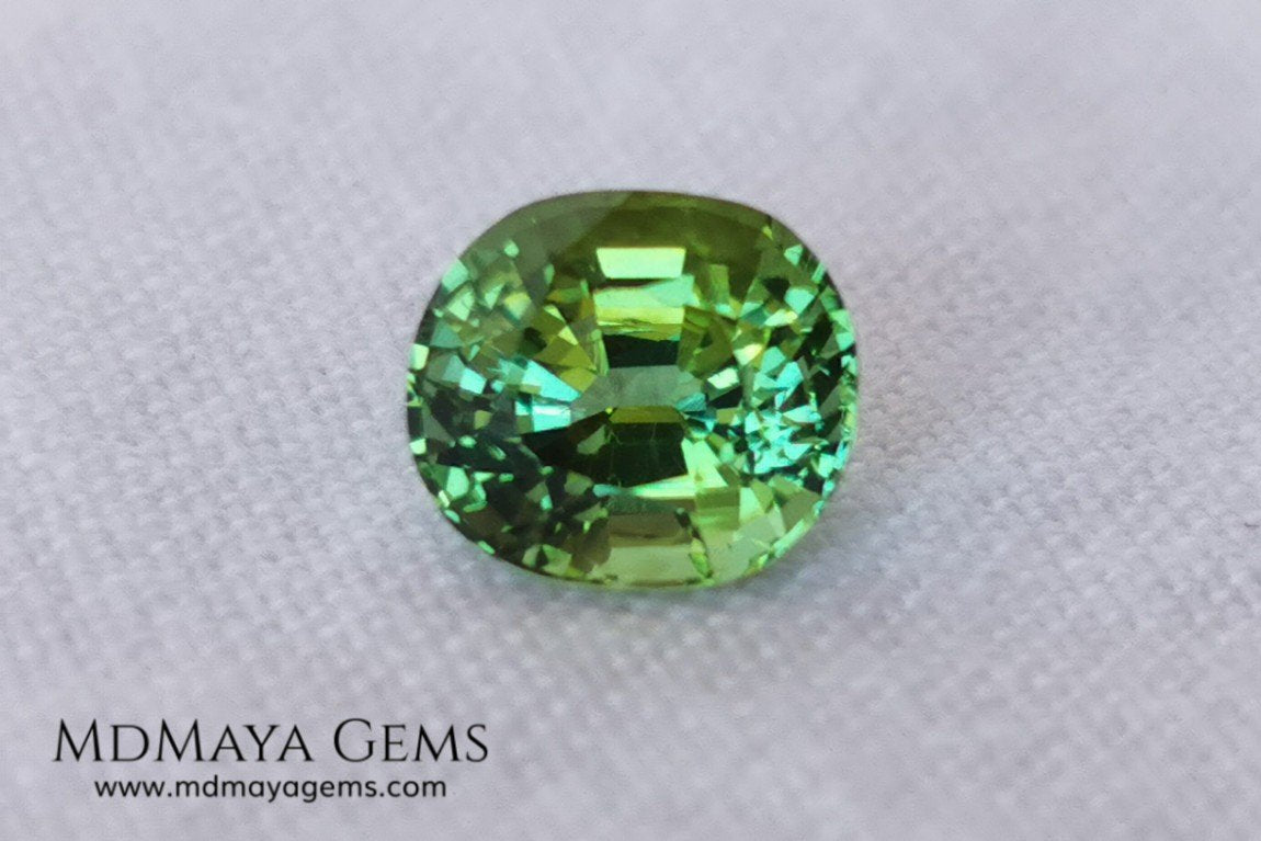 Bright Vivid Green Tourmaline 1.83 ct oval cut
