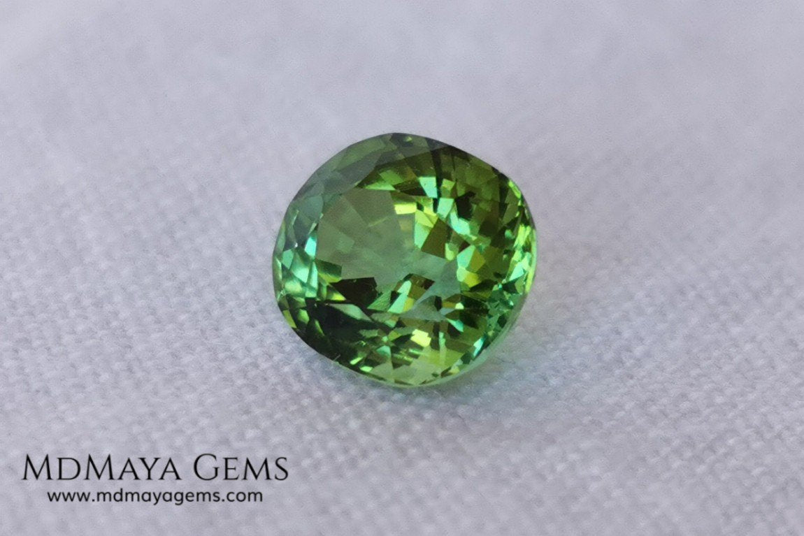 Bright Vivid Green Tourmaline 1.83 ct oval cut