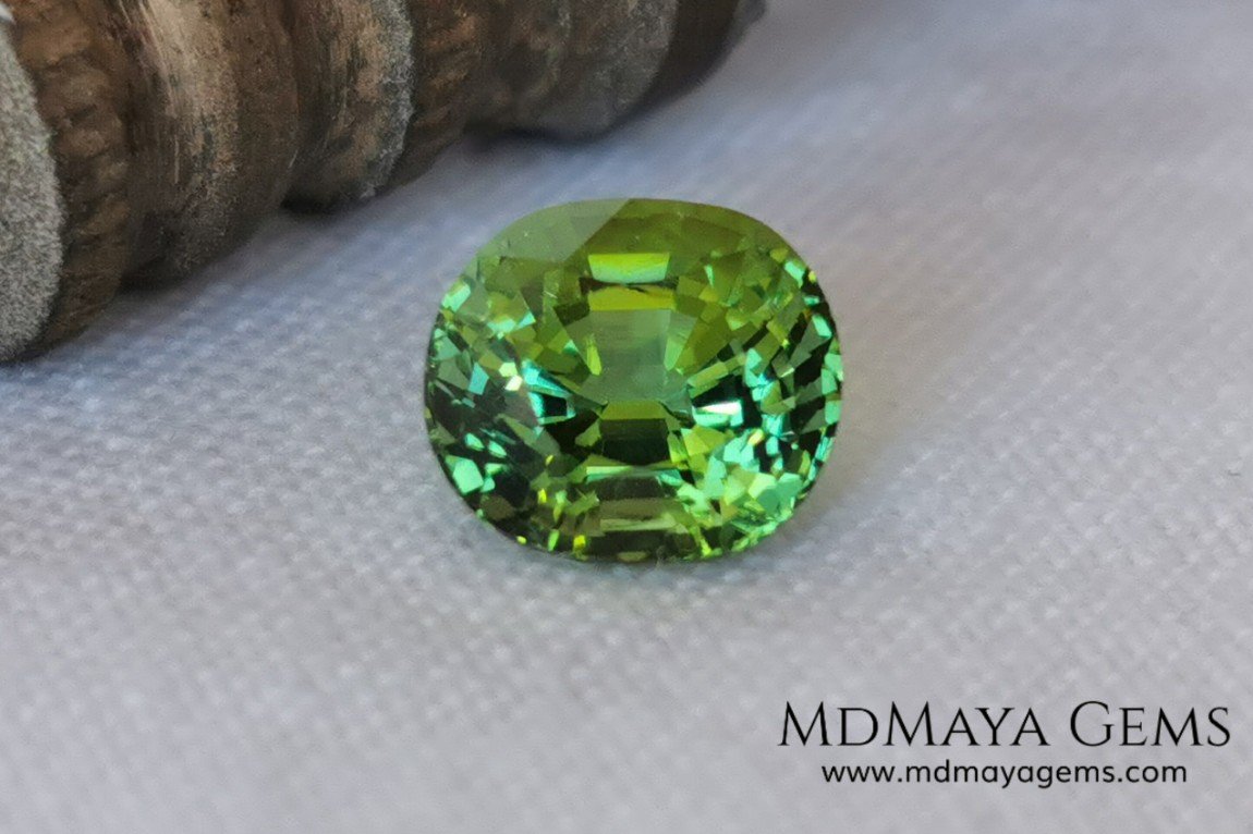 Bright Vivid Green Tourmaline 1.83 ct oval cut