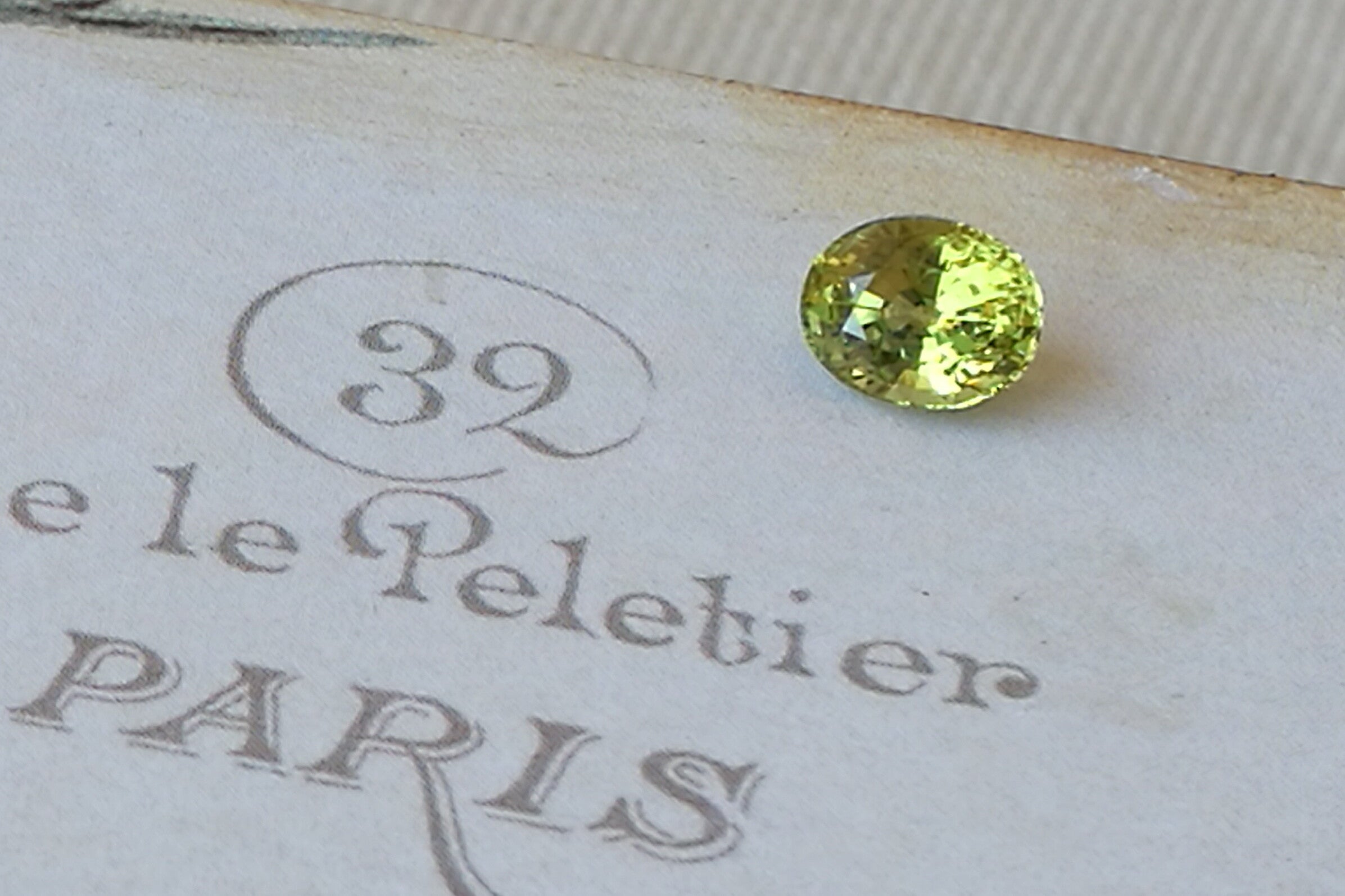 Rich Greenish Yellow Mali Garnet – Oval Cut – 1.38 ct