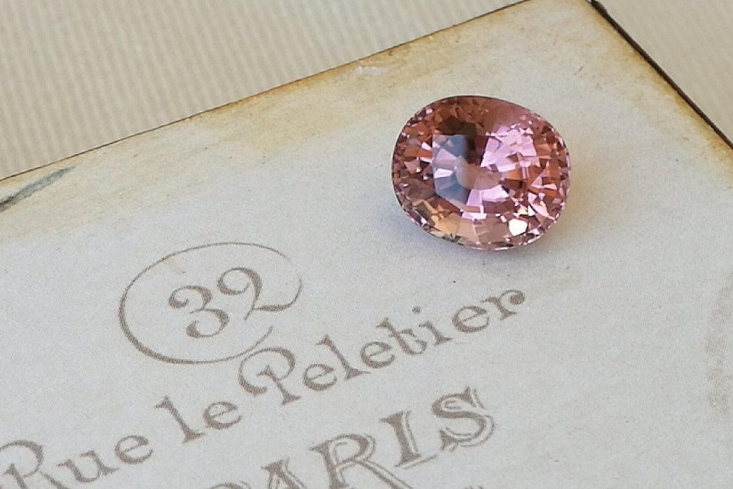 Peach Pink Tourmaline – 5.84 ct, Oval Cut, Mozambique