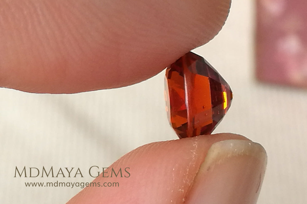 Untreated Orange Spessartite Garnet Gemstone Oval Cut 2.46 ct