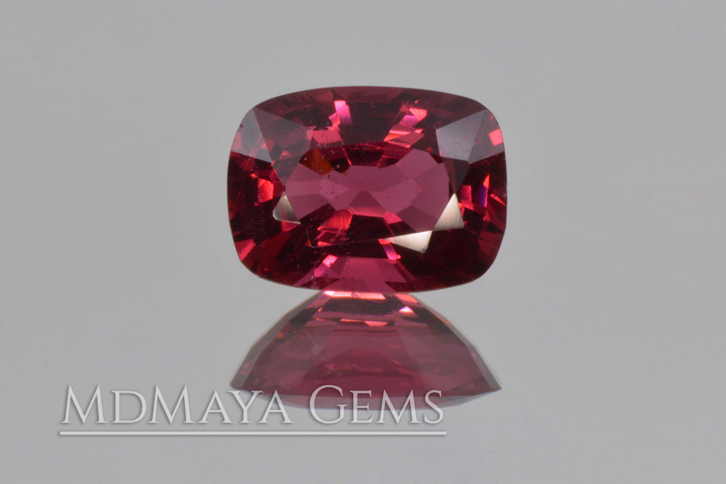Amazing Rich Red Spinel Gemstone. Cushion Cut. 1.34 ct