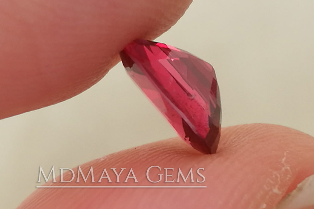 Amazing Rich Red Spinel Gemstone. Cushion Cut. 1.34 ct