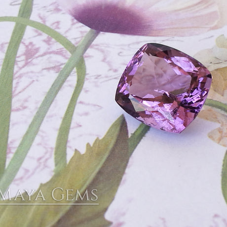 Cushion cut Purple Amethyst 10.40 ct