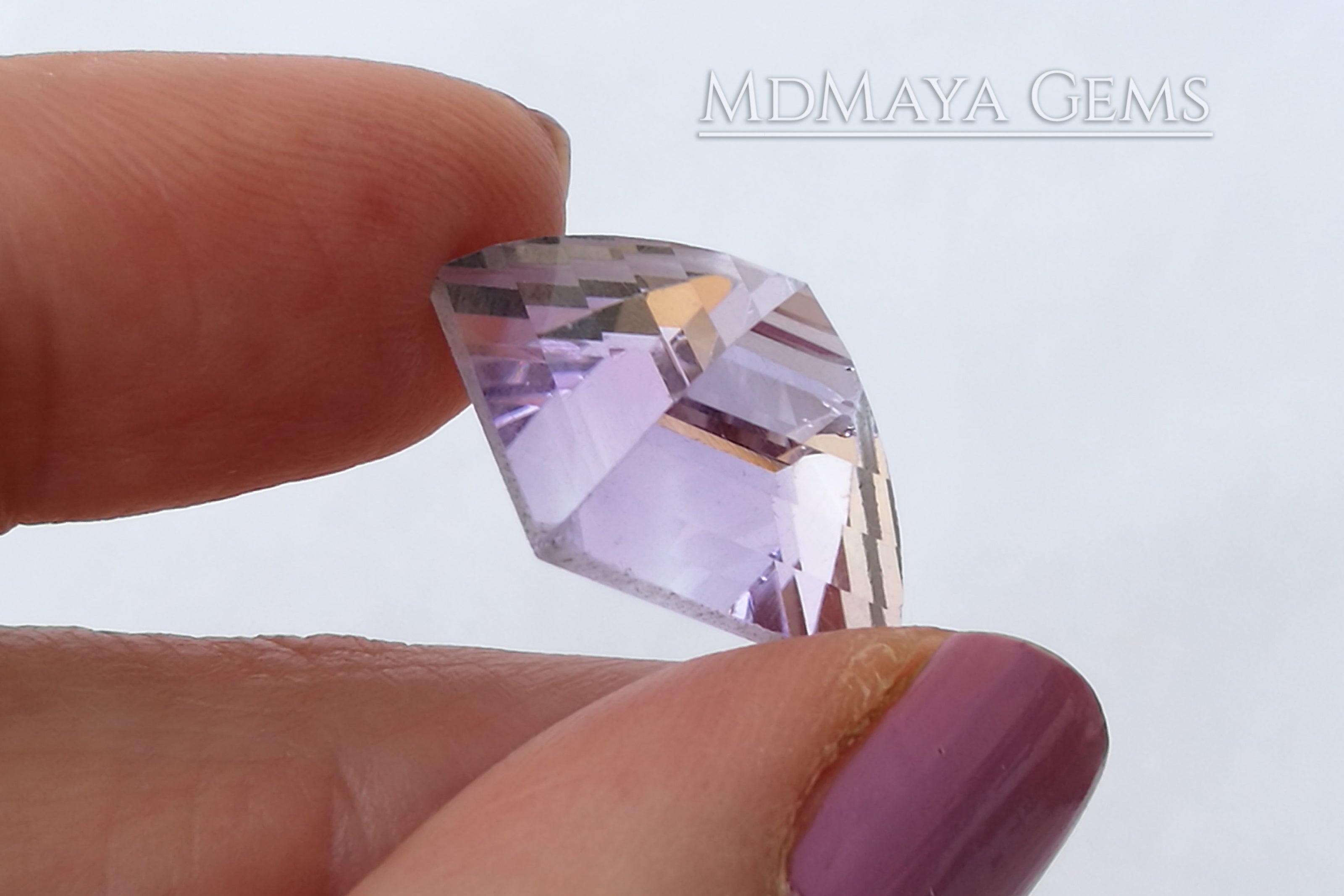 Rose de France Amethyst Square Cut 16.19 ct