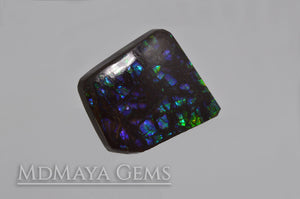 Stained Glass Ammolite Gemstone 22.80 carat from Canada