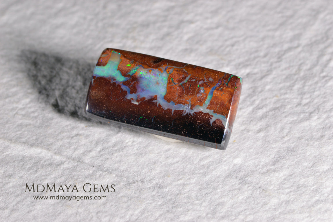 Untreated Australian Boulder Opal 10.96 ct