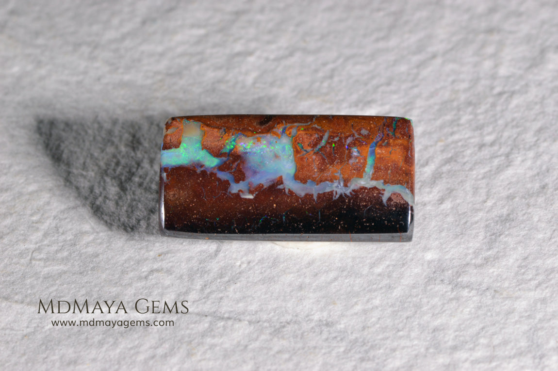 Untreated Australian Boulder Opal 10.96 ct
