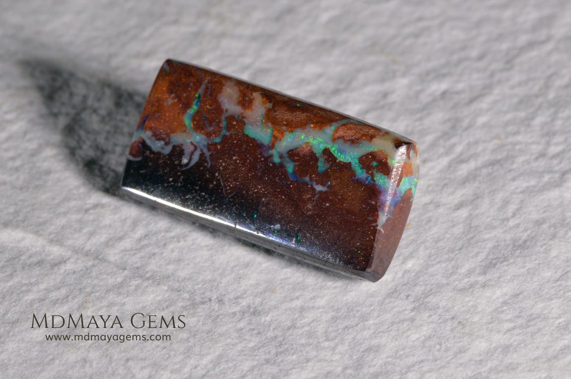 Untreated Australian Boulder Opal 10.96 ct
