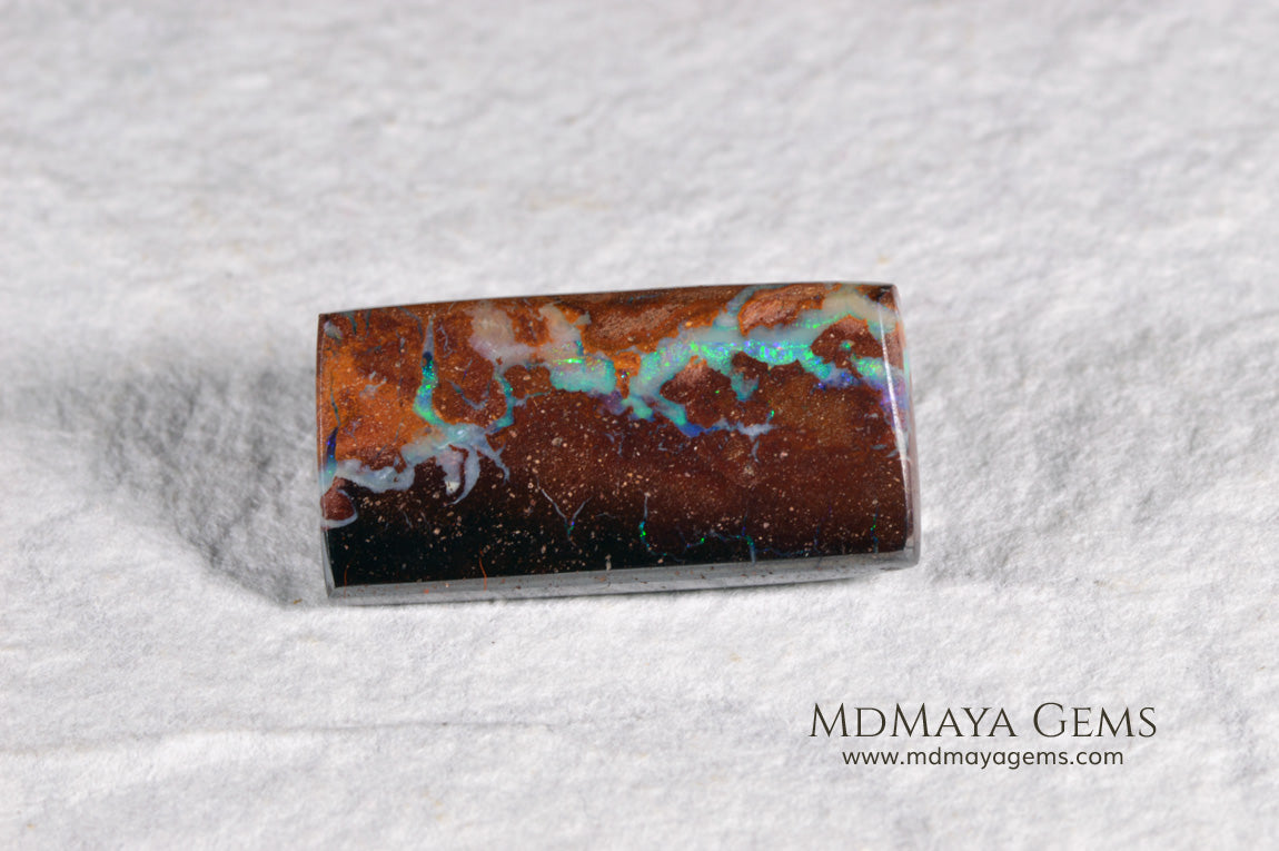 Untreated Australian Boulder Opal 10.96 ct